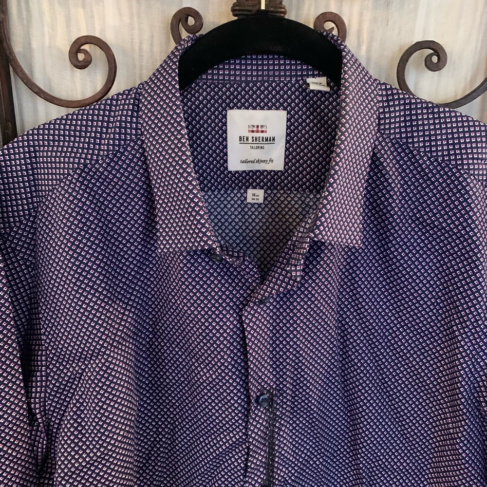 Ben Sherman TAILORING Mens Dress Shirt 16.5